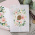 modern rose gold geometric with pink rose floral acrylic wedding invitations CWIA36